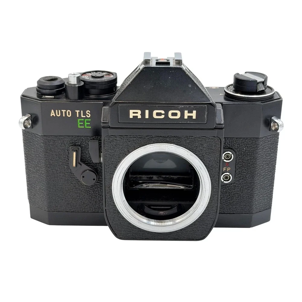 Ricoh Auto TLS EE 35mm SLR Film Camera Body Black M42 Mount Vintage 0711417